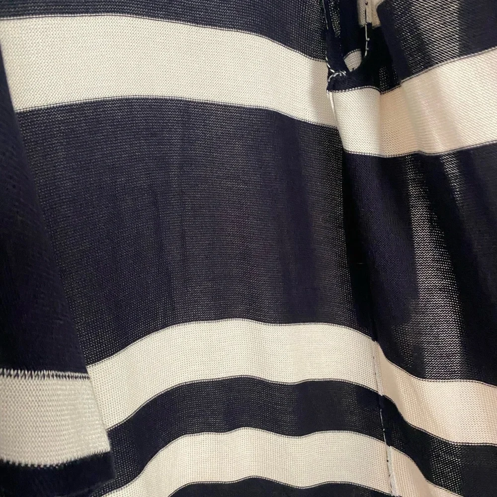 Black and White Striped Women's Sweater - Picture 2 of 6